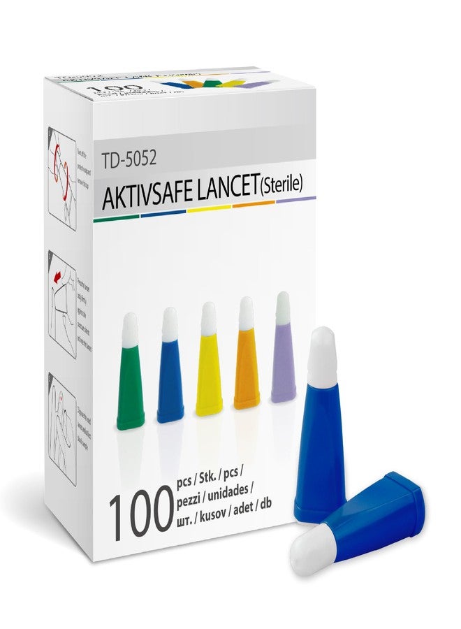 Mbh مشارط أمان AKTIVSAFE، علبة تحتوي على 100 مشارط، عبوة من قطعتين (21G، 2.2 مم) - Image 5